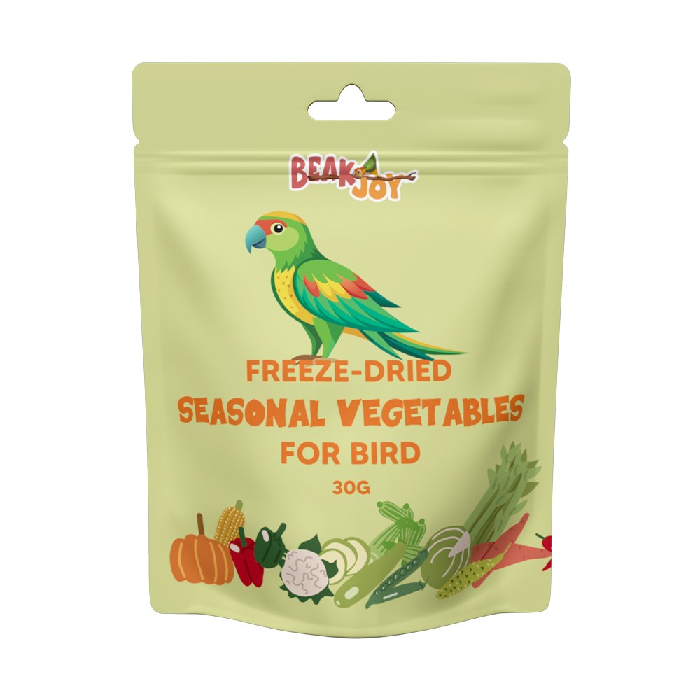 FREEZE-DRIED SEASONAL VEGETABLES FOR BIRD Woofy and Whiskers