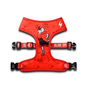 Vintage & Classy Olive Oyl Collection - Small-Medium-Large Dog Collar DASHI Olive Oyl Neo Mesh Harness Small