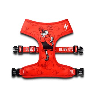Vintage & Classy Olive Oyl Collection - Small-Medium-Large Dog Collar DASHI Olive Oyl Neo Mesh Harness Small