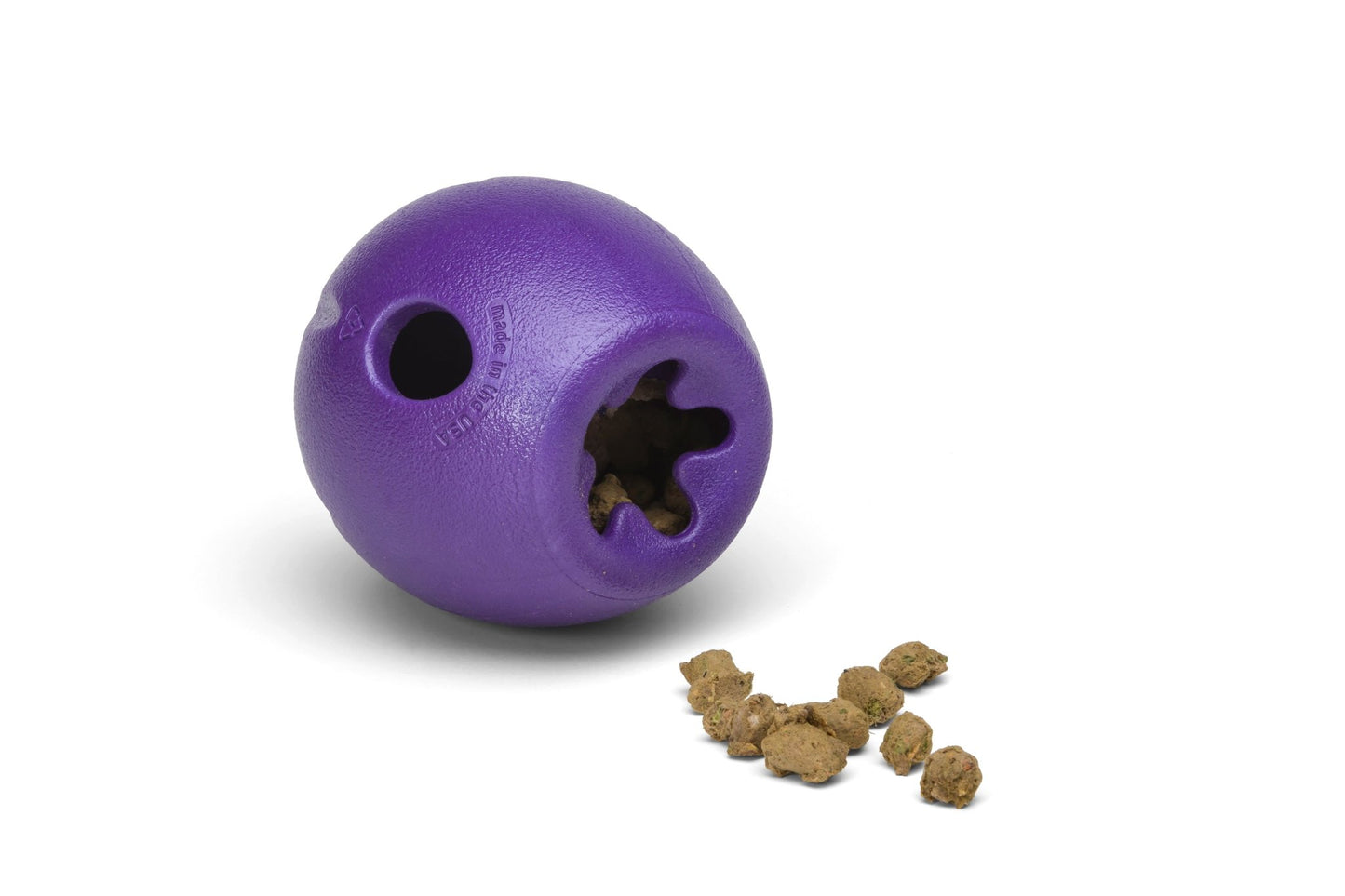 West Paw Rumbl Treat Dispensing Dog Toy Dog toys West Paw Design Eggplannt Small