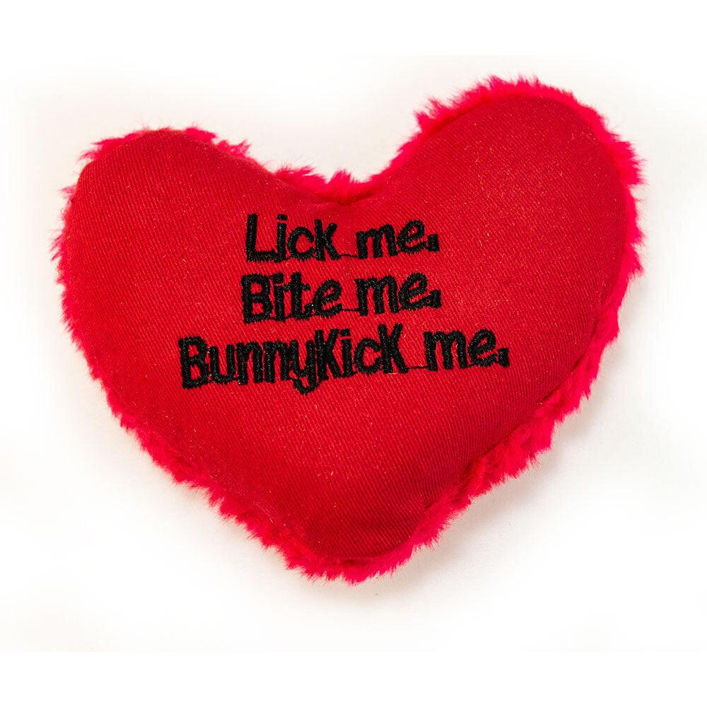 Yeowww! Cat Toys with Pure American Catnip - Hearrrt Attack Happy Kitty Cat Toys Yeowww Lick me Bite me Bunny Kick me