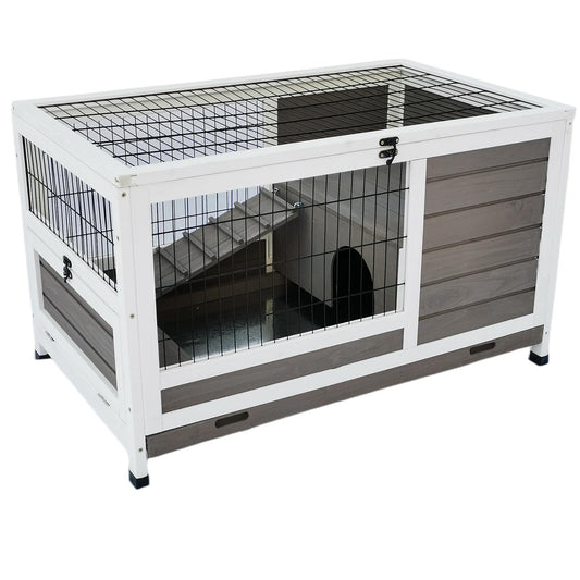 YES4PETS Rabbit Hutch Cat House Cage Guinea Pig Ferret Cage Pet Care > Coops & Hutches YES4PETS