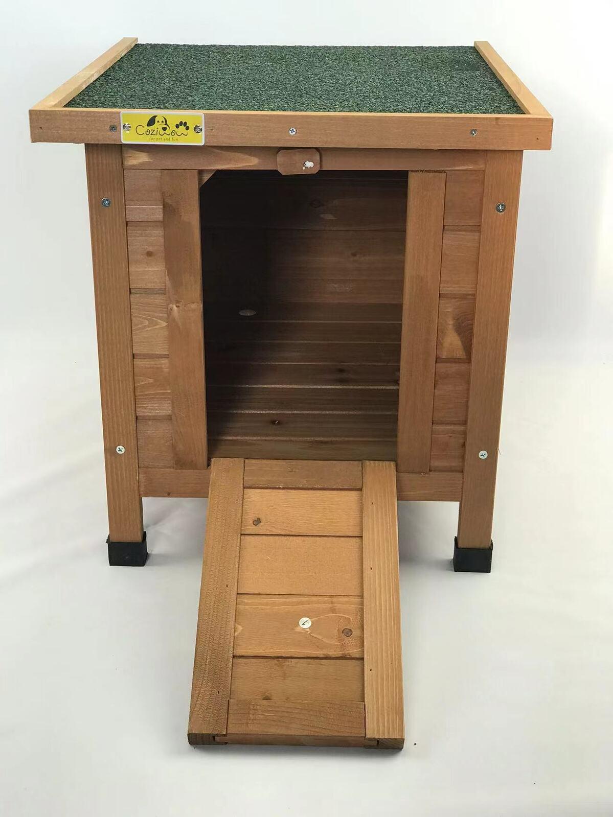 YES4PETS Small Chicken Coop Rabbit Hutch Ferret Cage Guinea Pig Cat Nesting Box Brown Pet Care > Coops & Hutches YES4PETS