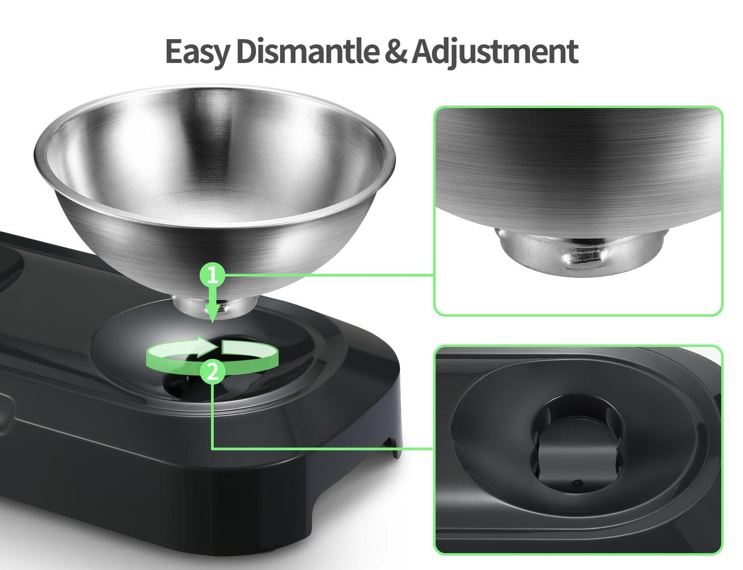 YES4PETS Stainless Steel Pet Bowl Water Bowls Portable Anti Slip Skid Feeder Dog Rabbit Cat Pet Care > Dog Supplies YES4PETS