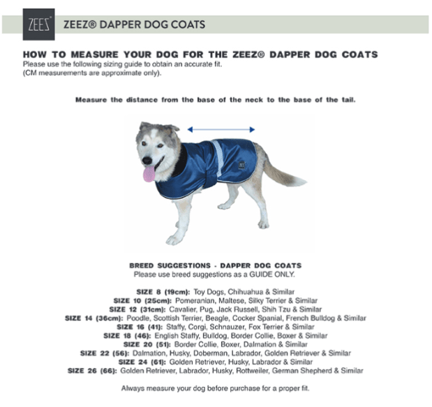 ZeeZ – Waterproof Dapper Dog Coat – Old Navy Dog Apparel Zeez