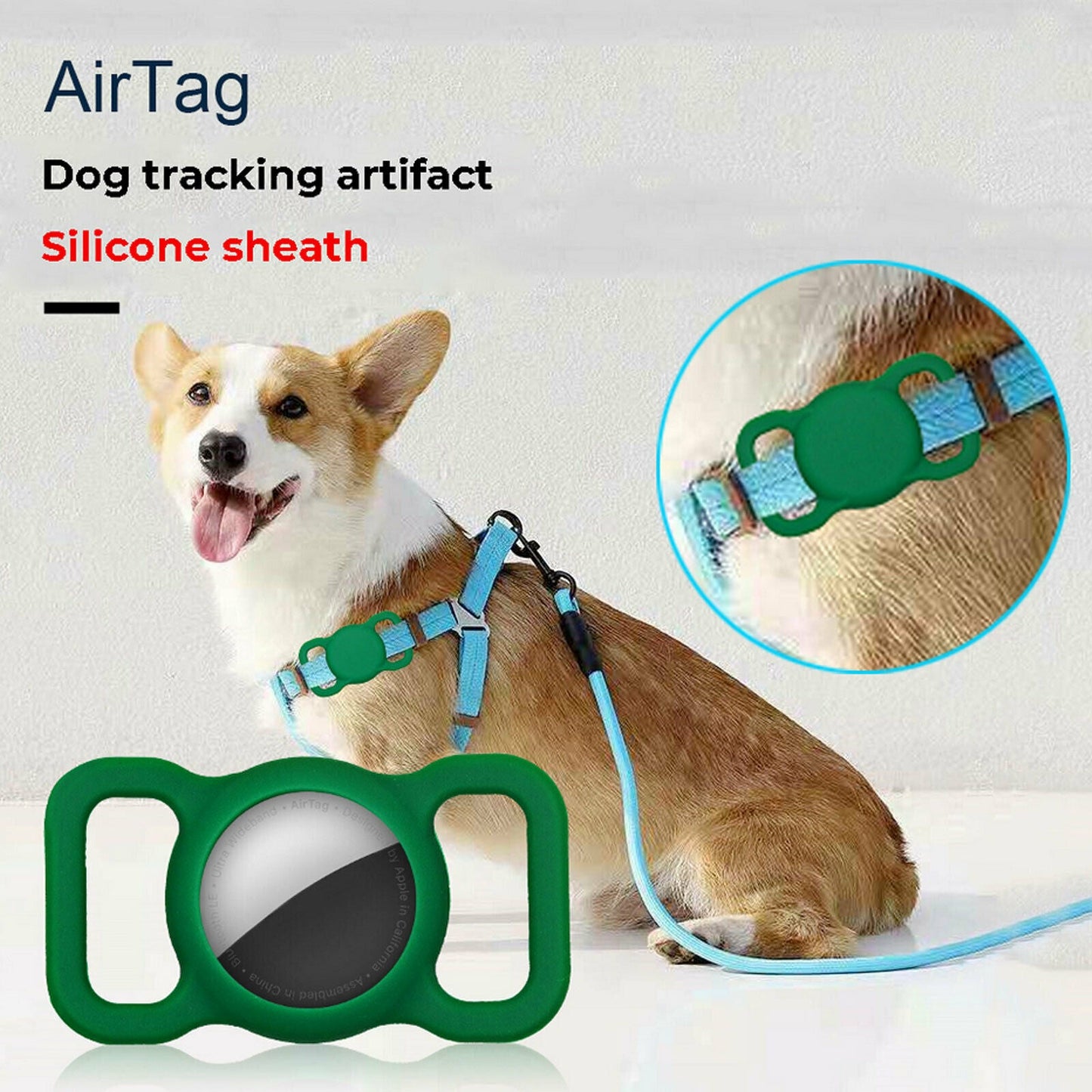 Silicone Pet Protective Case for Airtag Loop Apple GPS Finder Dog Cat Collar AU Pet Care > Dog Supplies Industrial